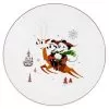Disney Dinner Plate - Mickey And Minnie Mouse Holiday - Reindeer