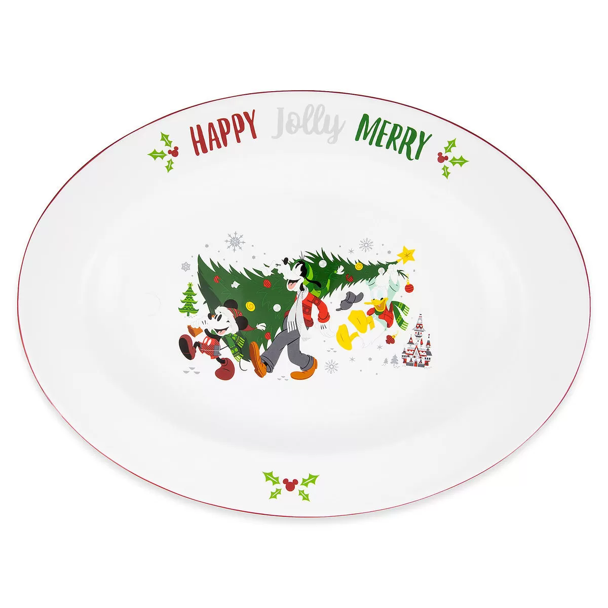 Disney Serving Platter - Santa Mickey Mouse And Friends Holiday 1 Disney Serving Platter - Santa Mickey Mouse And Friends Holiday