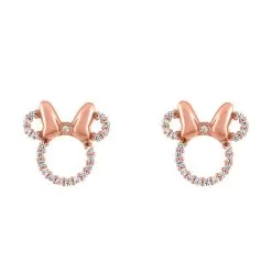 Disney Rebecca Hook Earrings - Minnie Mouse Rose Gold Icon