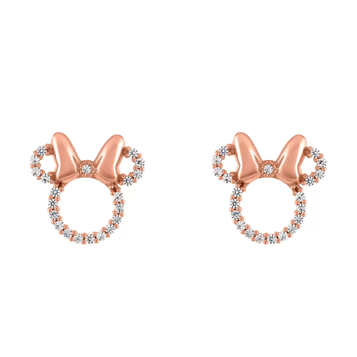 Disney Rebecca Hook Earrings - Minnie Mouse Rose Gold Icon 1 Disney Rebecca Hook Earrings - Minnie Mouse Rose Gold Icon
