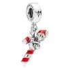 Disney Pandora Charm - Santa Mickey Mouse With Candy Cane