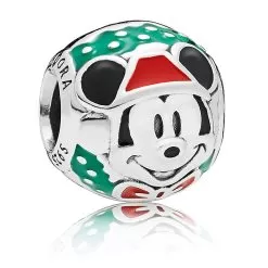 Disney Pandora Charm - Santa Mickey Mouse Bead