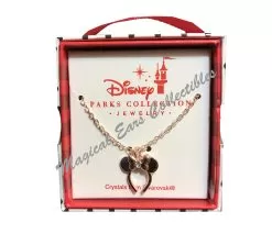 Disney Necklace - Minnie Mouse Ear Headband - Rose Gold