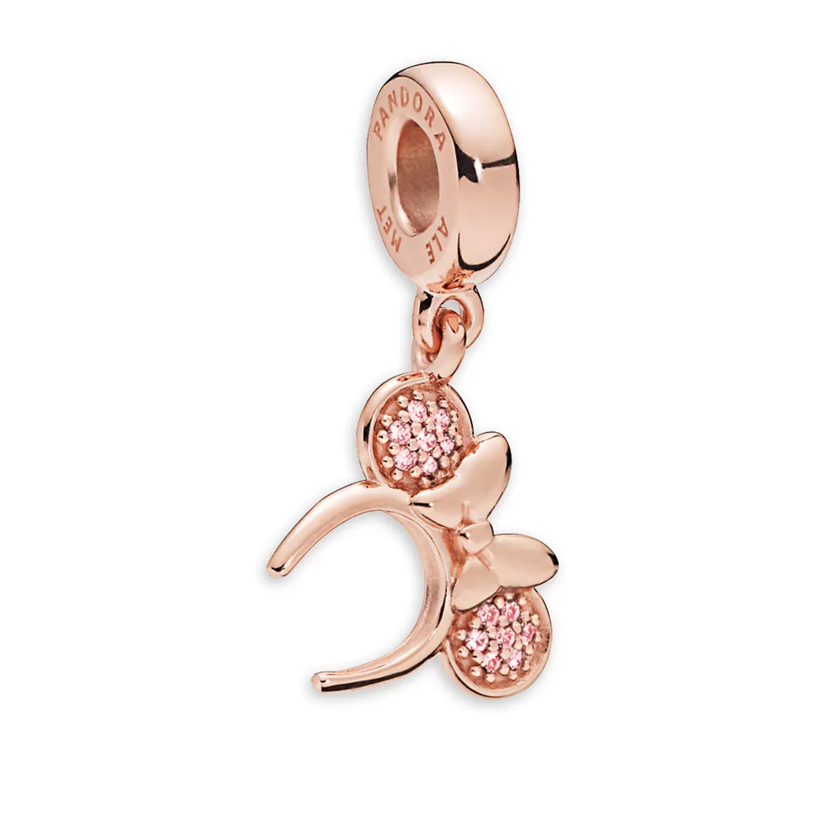 Disney Pandora Charm - Minnie Mouse Ear Headband - Rose Gold 1 Disney Pandora Charm - Minnie Mouse Ear Headband - Rose Gold