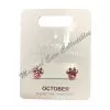 Disney Birthstone Earrings - Minnie Mouse - Rose Gold