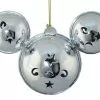 Disney Mickey Ears Icon Ornament - Mickey Mouse Metal Bell - Silver