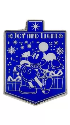 Disney Hanukkah Pin - Mickey Mouse - Joy And Light