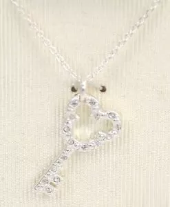 Disney Necklace - Mickey Mouse Key - Jeweled