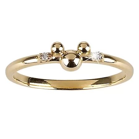 Disney Dream Collection Ring - 14-Kt. Gold And Diamond Mickey Mouse 1 Disney Dream Collection Ring - 14-Kt. Gold And Diamond Mickey Mouse