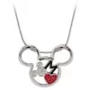 Disney Arribas Necklace - Red Heart Mickey Mouse