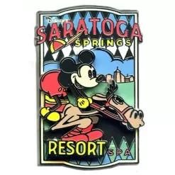 Disney Saratoga Springs And Spa Pin - Jockey Mickey Mouse