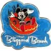 Disney Blizzard Beach Water Park Pin - Mickey Mouse On Raft