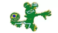 Disney Mickey Mouse Pin - 2014 Mickey Soccer Player - Brazil