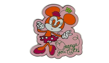 Disney Minnie Pin - Minnie Mouse - Orange You Cute 1 Disney Minnie Pin - Minnie Mouse - Orange You Cute