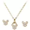 Disney Necklace And Earring Set - Crystal Mickey Mouse -- 3-Pc.