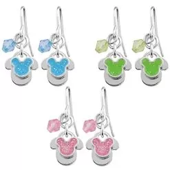 Disney Earrings - Mickey Mouse With Dangle Bead