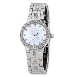 Disney Wrist Watch - Pavé Crystal Opalescent Mickey Mouse - Silver
