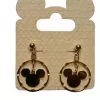 Disney Dangle Earrings - Mickey Mouse Icon - Double Gold