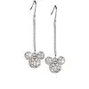 Disney Arribas Earrings - Mickey Mouse Icon Herringbone Chain