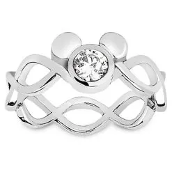 Disney Arribas Brothers Ring - Mickey Mouse Single Crystal Eternity