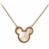 Disney Rebecca Hook Necklace - Mickey Mouse Roped Icon - Gold