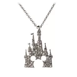 Disney Rebecca Hook Necklace - Mickey Mouse Castle - Silver