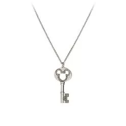 Disney Judith Jack Necklace - Mickey Mouse Key - Swarovski Crystal