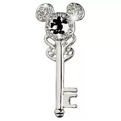 Disney Brooch Pin - Crystal Mickey Mouse Key