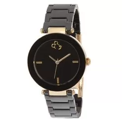 Disney Wrist Watch For Women - Mickey Mouse Icon Ceramic - Black