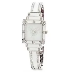 Disney Wrist Watch For Women - Mickey Mouse Icon Art Deco - White