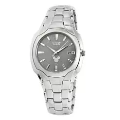 Disney Wrist Watch - Citizen Mickey Mouse Icon Eco-Drive - Silver Dial