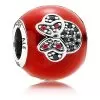 Disney Pandora Charm - I Love Minnie Mouse - Red