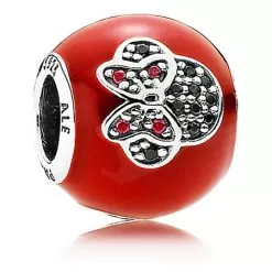 Disney Pandora Charm - I Love Minnie Mouse - Red