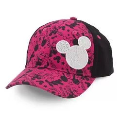 Disney Baseball Cap - Signature Mickey Mouse For Girls - Pink & Black