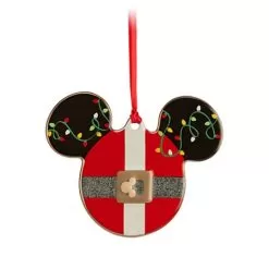Disney Disc Ornament - Mickey Mouse Icon - Santa Mickey