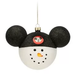 Disney Mickey Ears Icon Ornament - Snowman - Mickey Mouse Club