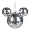 Disney Mickey Ears Ornament - Mickey Mouse Icon - Silver Confetti