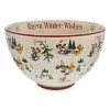 Disney Serving Bowl - Happy Holidays - Santa Mickey Mouse & Friends