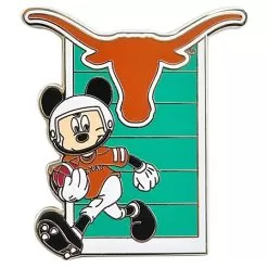 Disney Football Pin - NCAA Texas Mickey Mouse