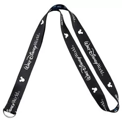 Disney Lanyard - Reversible Walt Disney World Blue Mickey Mouse Ears