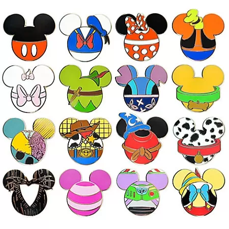 Disney Mystery Pin Set - Mickey Mouse Icon - 5 Random 1 Disney Mystery Pin Set - Mickey Mouse Icon - 5 Random