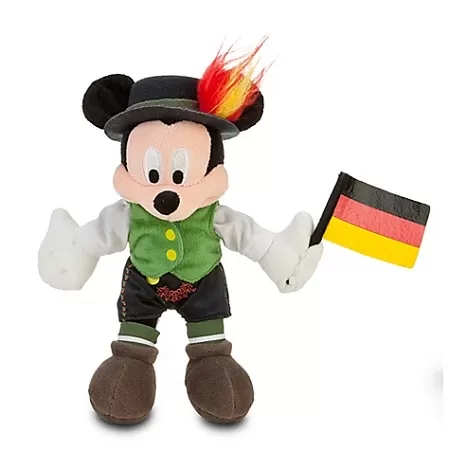 Disney Plush - World Showcase Mickey Mouse - Mini Bean Bag Plush -- Germany -- 8 1/2'' 1 Disney Plush - World Showcase Mickey Mouse - Mini Bean Bag Plush -- Germany -- 8 1/2''