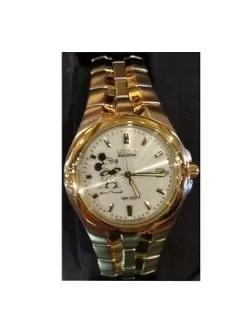 Disney Wrist Watch - Citizen Mickey Mouse For Men - Silver & Gold