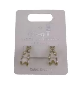 Disney Dangle Earrings - Crystal Mickey Mouse Double Loop