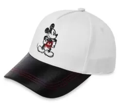 Disney Hat - Baseball Cap - Mickey Mouse Sequined - Black & White