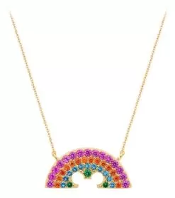 Disney Crislu Necklace - Rainbow Mickey Mouse