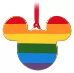 Disney Disc Ornament - Rainbow Mickey Mouse