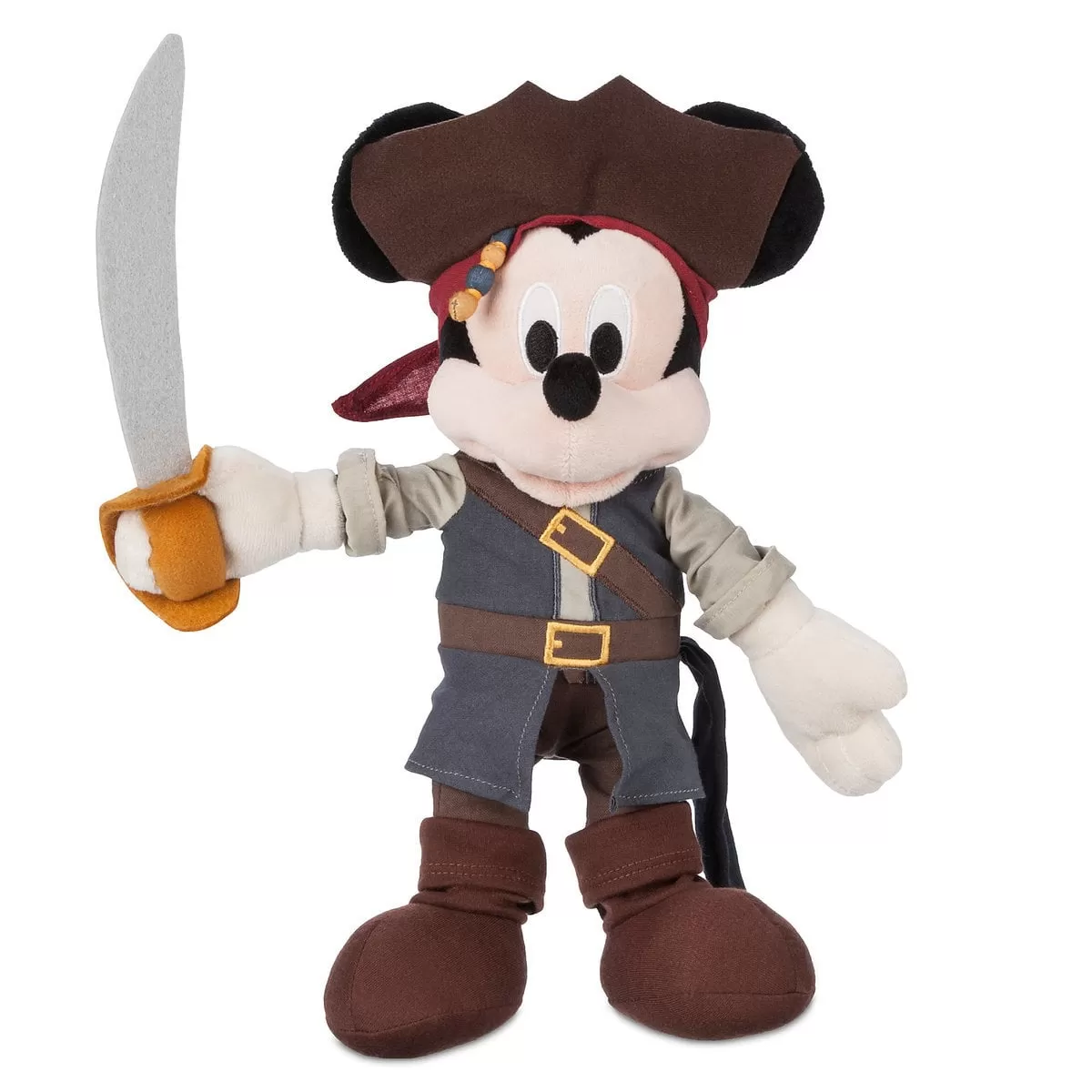 Disney Plush - Pirates Of The Caribbean - Mickey Mouse - 12" 1 Disney Plush - Pirates Of The Caribbean - Mickey Mouse - 12"