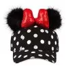 Disney Hat - Baseball Cap - Minnie Mouse Polka Dot Pom Pom - Black