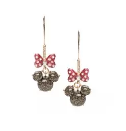 Disney Betsey Johnson Earrings - Minnie Mouse Icon And Bow